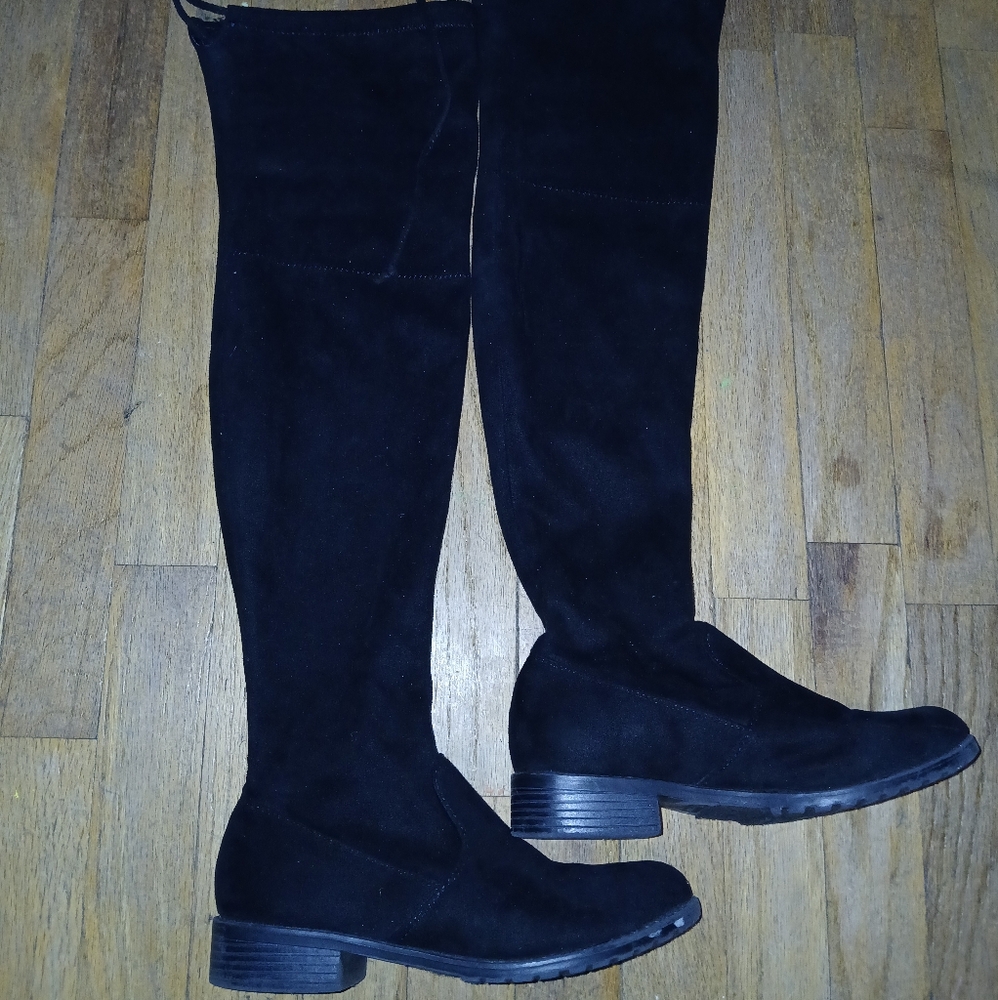 Black Over the Knee Boots Size 6